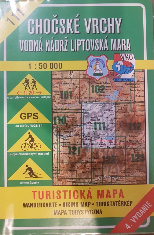 Chocske Vrchy Góry Choczańskie mapa 1:5000 VKU