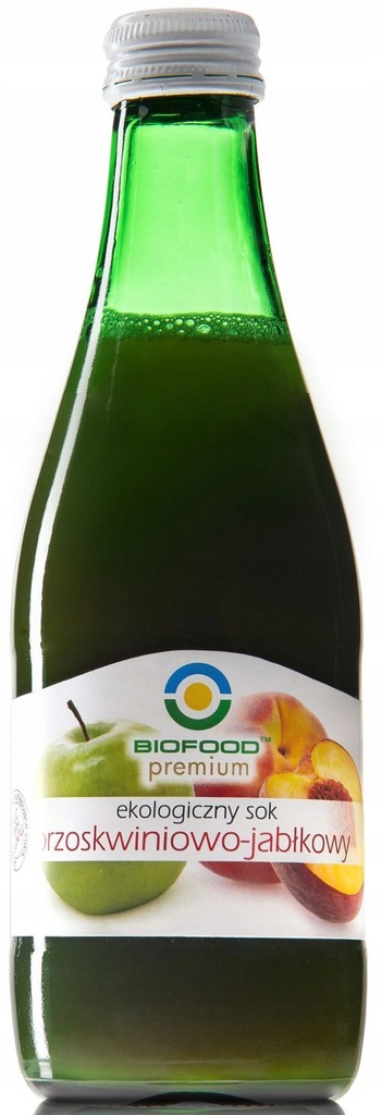 SOK BRZOSKWINIOWO - JABŁKOWY BIO 300 ml - BIO FOOD