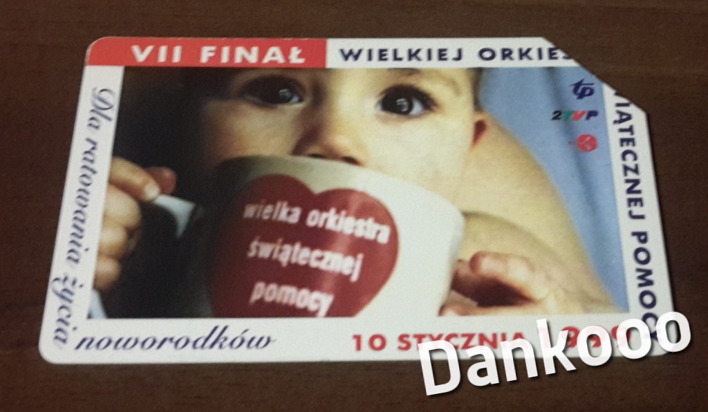 VII Finał WOŚP 10.01.1999 Karta Telefoniczna