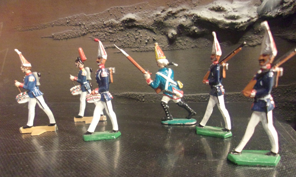 Żołnierzyki ołowiane 6 sztuk z okresu XVIII wieku