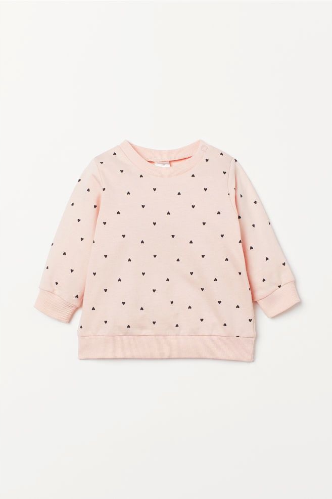 NOWA H&M bluza dresowa SERDUSZKA różowa 68