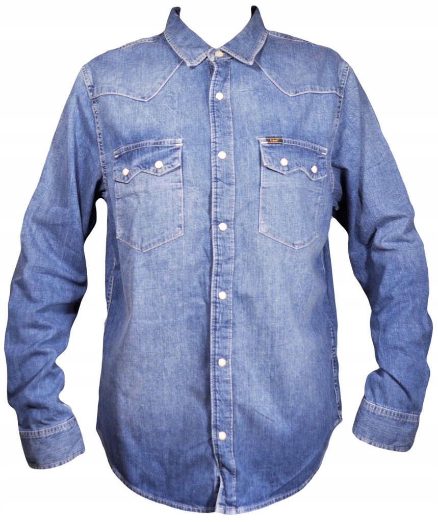 LEE koszula BLUE jeans RIDER SHIRT _ L