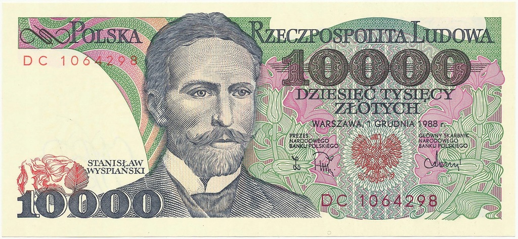 4024. 10.000 złotych 1988 - DC - st.1/1-