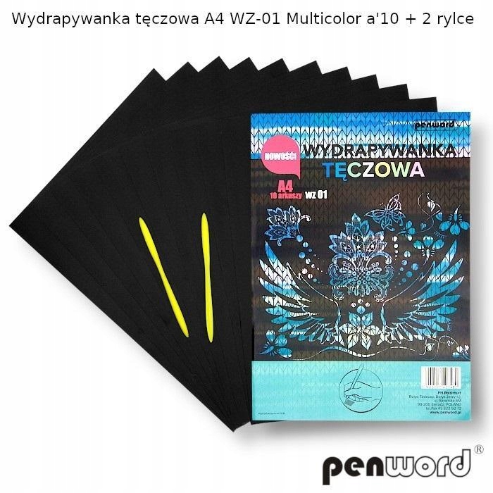 WYDRAPYWANKA TĘCZOWA A4 MULTICOLOR WZ-01, PENWORD