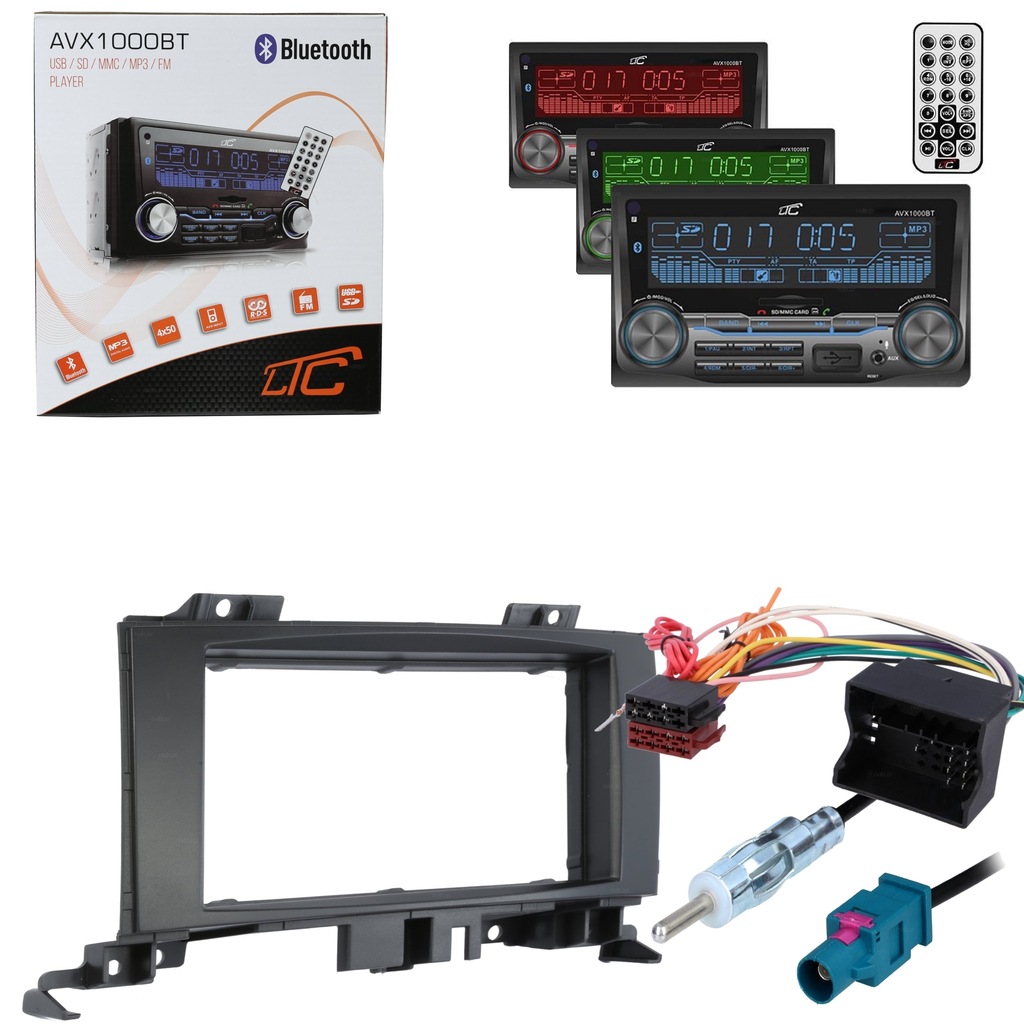 RADIO 2DIN BLUETOOTH USB AUX SD VW CRAFTER 2006-