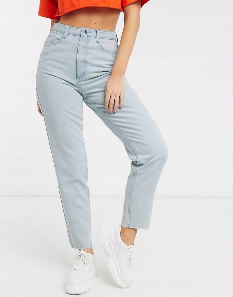 02U138 MISSGUIDED__XXZ SPODNIE MOM JEANS__XL