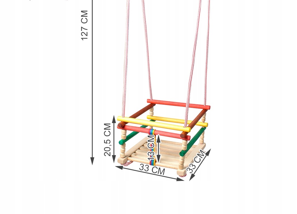 Деревянные качели ИЗЕО (рама для качелей) на 1 место купить по доступной цене Де