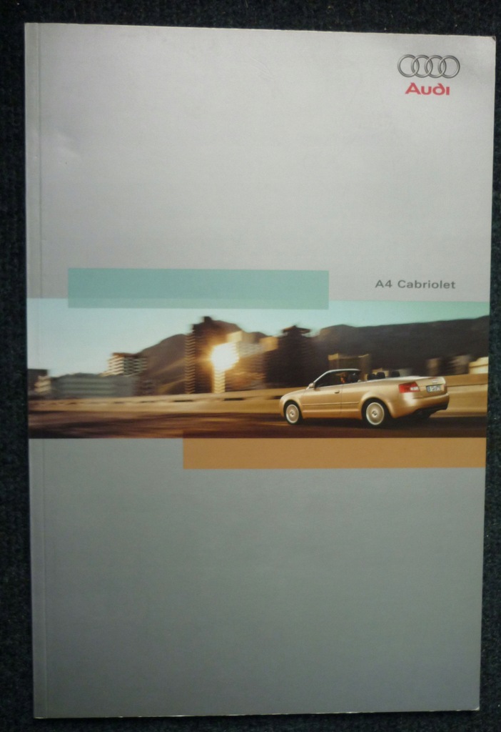 prospekt Audi A4 Cabriolet 2003 r.