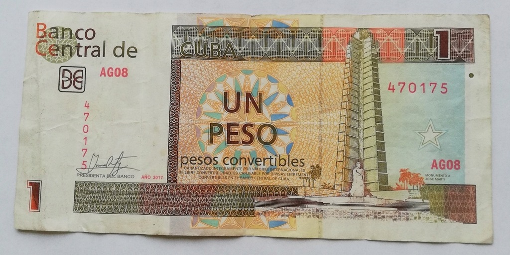 Kuba 1 peso 2017