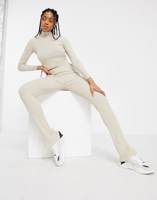 MISSGUIDED TALL SWETER BEŻOWY PRĄŻKOWANY 34XS XAA