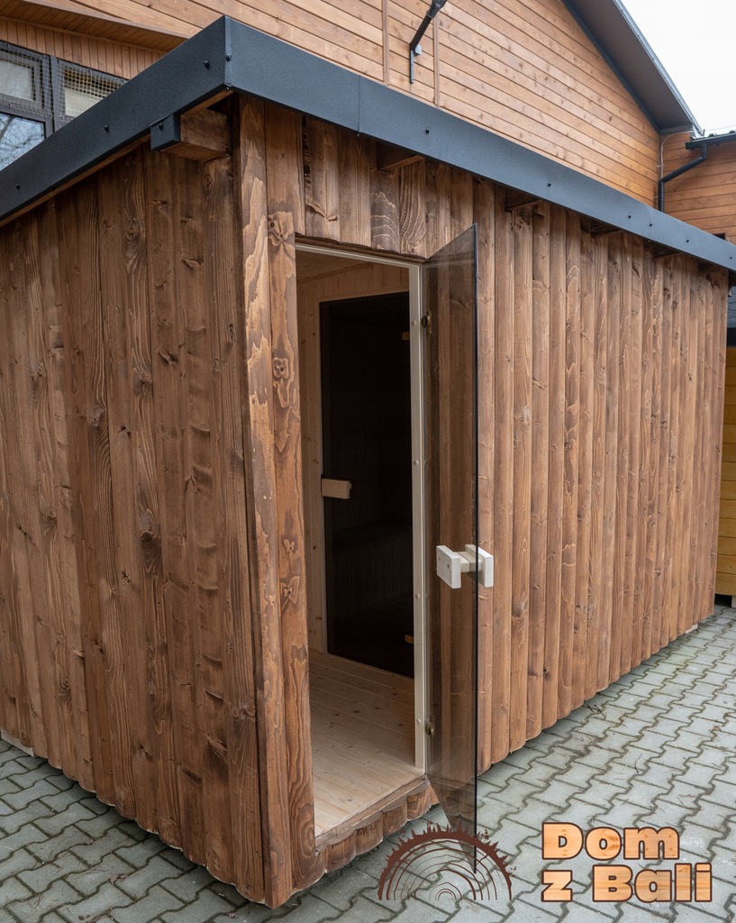 Sauna Ogrodowa z bala BLOCKHAS, 4,5x2,1m, 11000zł