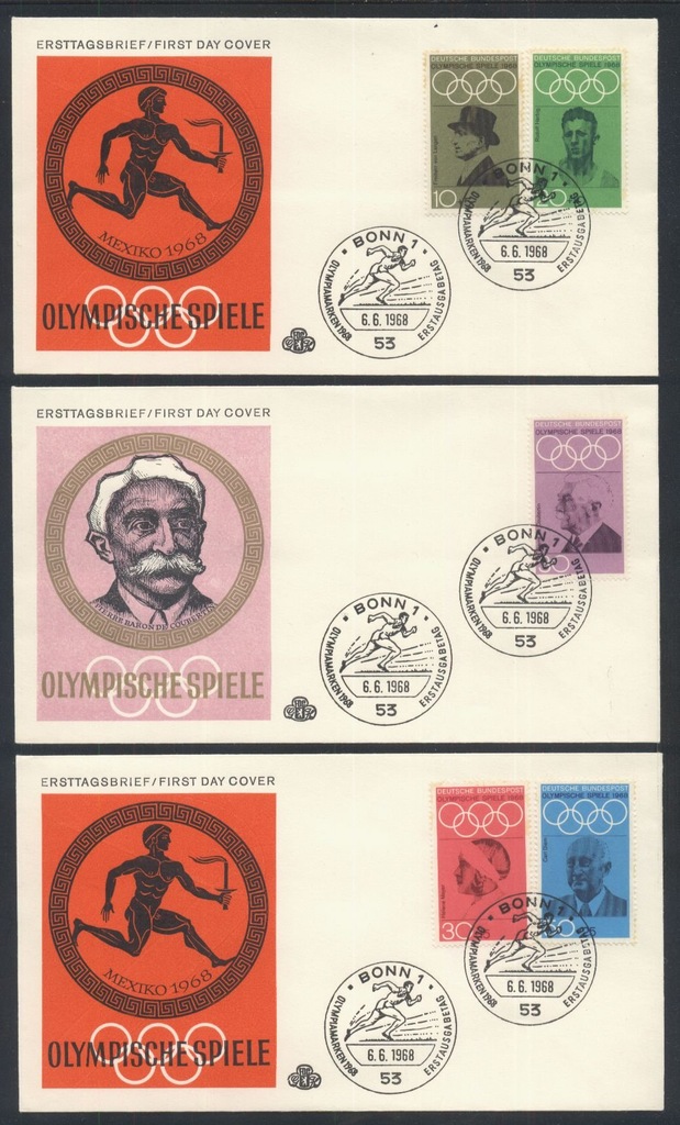 FDC - NIEMCY RFN Mi. 561-565 MEKSYK 68