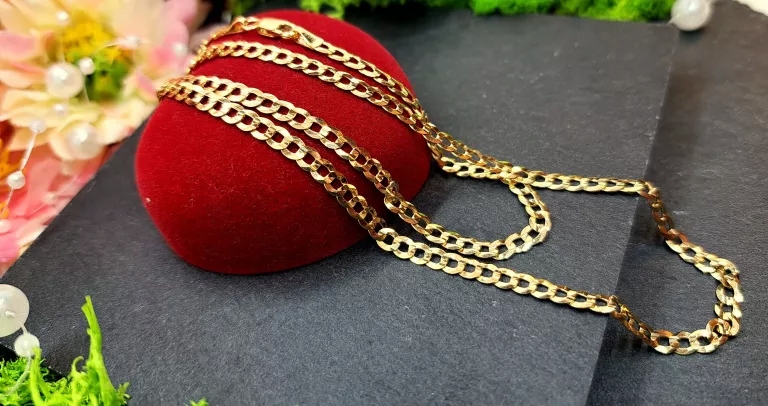 ZŁOTY ŁAŃCUSZEK 585 PANCERKA 50CM 5,89G