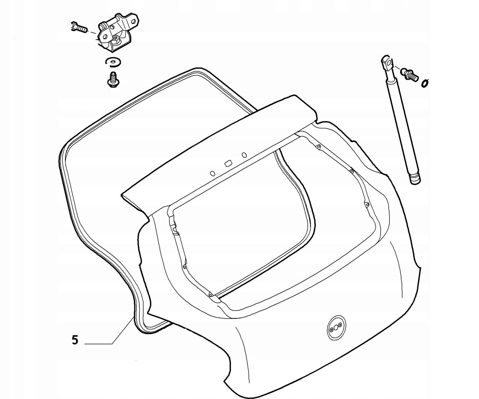Uszczelka pokrywy bagażnika BRAVO 07-14 51822657