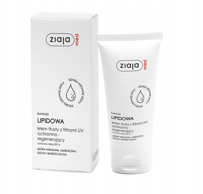Ziaja Med Kuracja Lipidowa Krem Tłusty z filtrami UV 50 ml