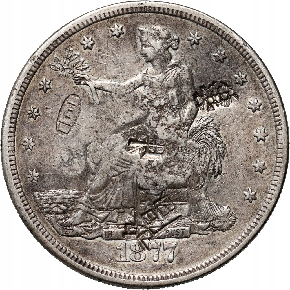 USA, dolar 1877 S, Trade Dollar