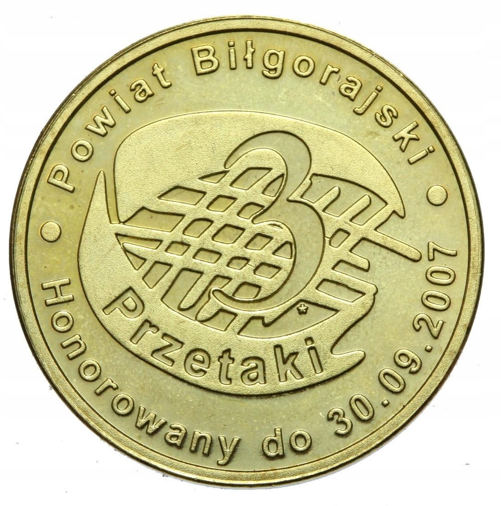 Mennica Polska - moneta - 3 Przetaki 2007 Biłgoraj