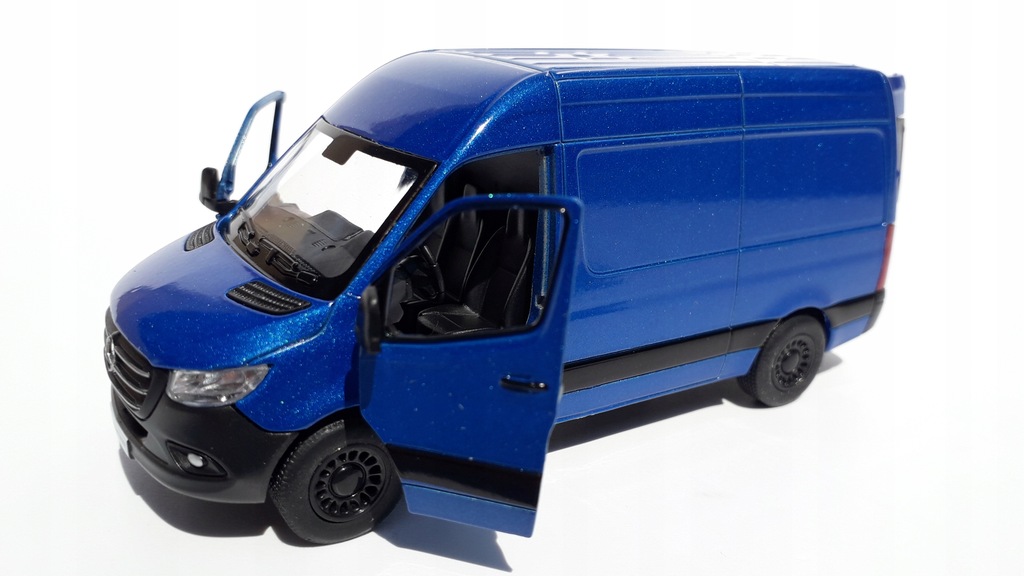 Mercedes Sprinter Niebieski Metalowy KiNSMART 1:48