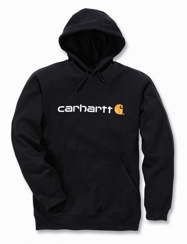 CARHARTT BLUZA Z KAPTUREM LOGO CZARNA XL