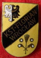 Odznaka KST Florian Wrocław emalia