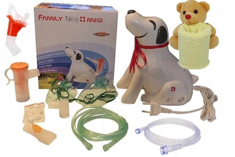 INHALATOR FAMILY NEB MEGI+SMOCZEK DL DZIECI+ETUI M