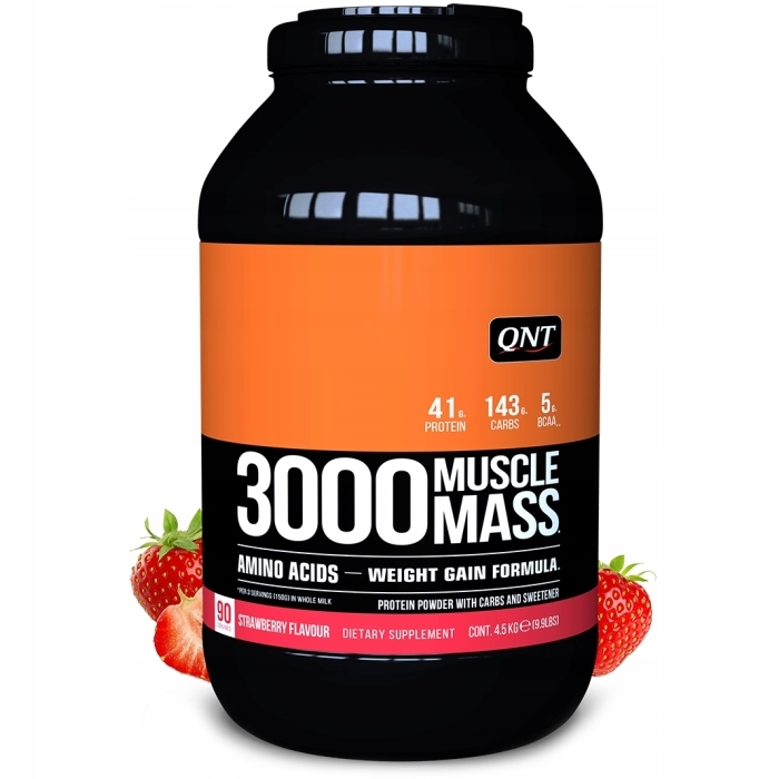 QNT Muscle Mass 3000 Odżywka Węglowodanowa Gainer Masa Mięśniowa 4,5 kg