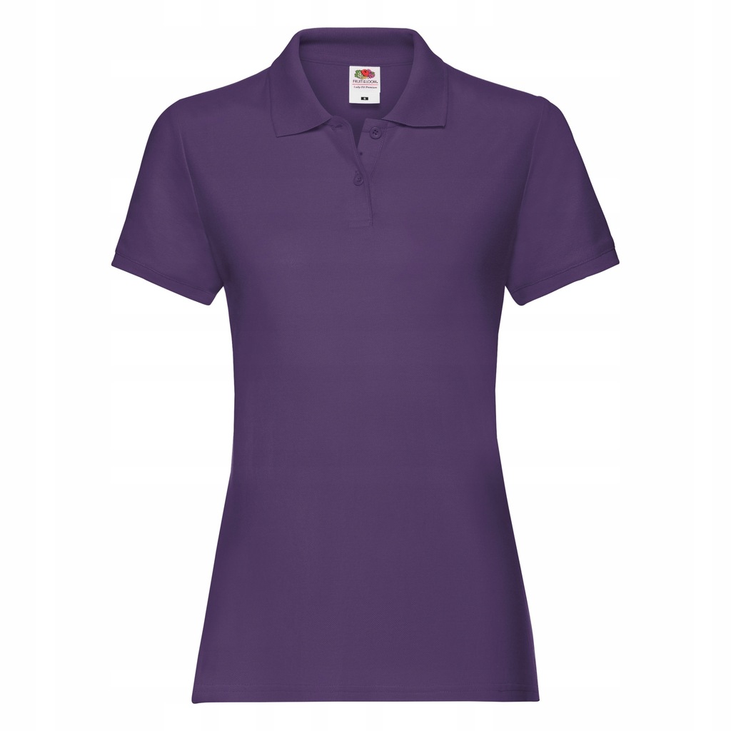 DAMSKIE POLO PREMIUM FRUIT OF THE LOOM FIOLET L