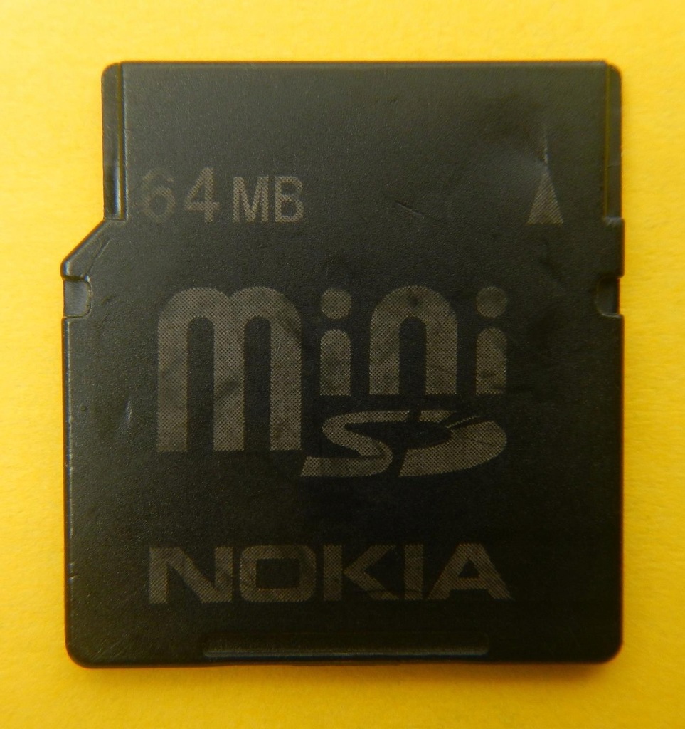 miniSD 64 MB --- NOKIA --- MADE IN JAPAN