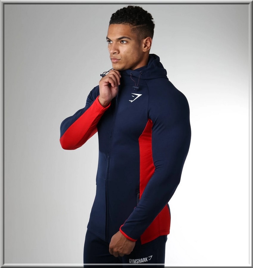 247 GYMSHARK BLUZA na zamek Fit Hooded Top V3 S 8511384110 oficjalne archiwum Allegro