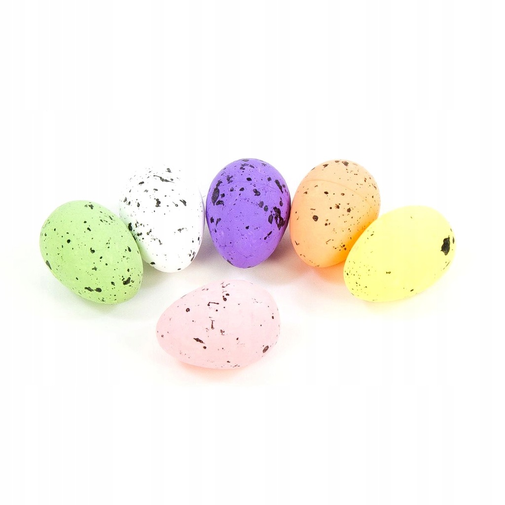 Jajeczka jajka styropianowe kolorowe 50x30mm op.18