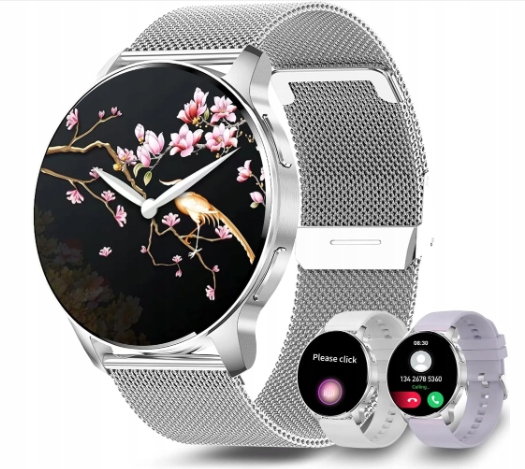 Damski inteligentny zegarek z funkcją telefonu, 1,32-calowy /O