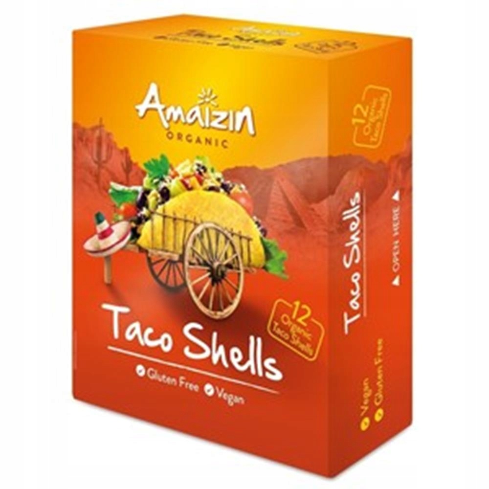 Muszle Taco Bezglutenowe Bio 150g 12szt - Amaizin