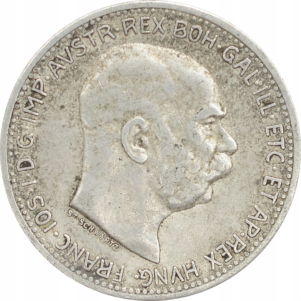 5.AUSTRIA, FRANC.JÓZEF, 1 KORONA 1913