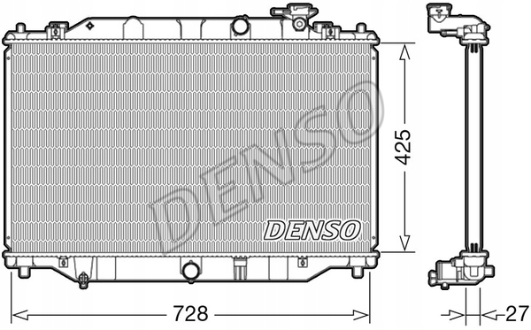 CHŁODNICA WODY DENSO DRM44040