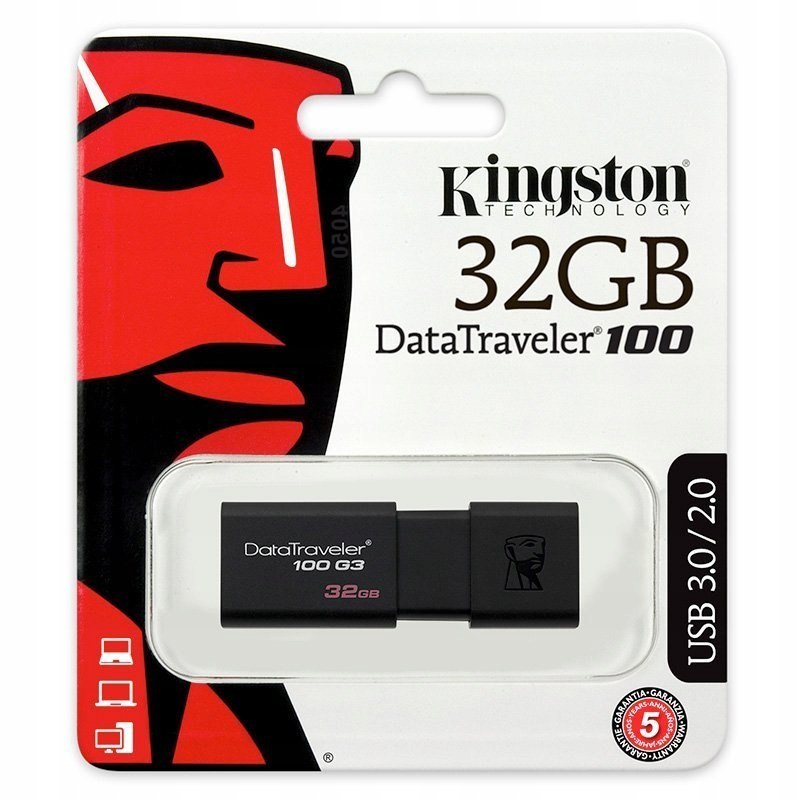 Купить Флеш-накопитель Kingston DataTraveler 100 G3, 32 ГБ, USB 3.0: отзывы, фото, характеристики в интерне-магазине Aredi.ru