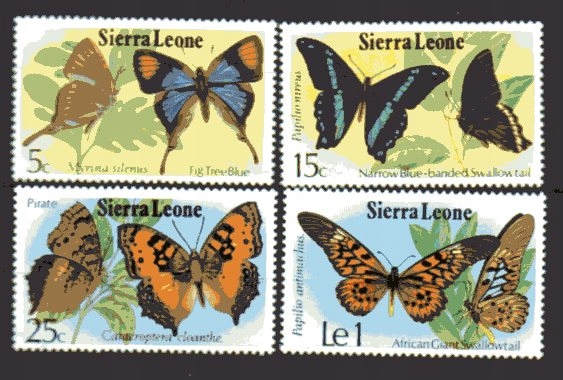 SIERRA LEONE - 1979. MOTYLE. **