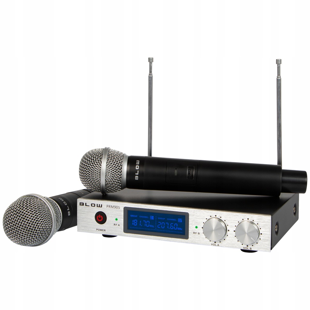 Mikrofon bezprzewodowy odbiornik BLOW zestaw VHF