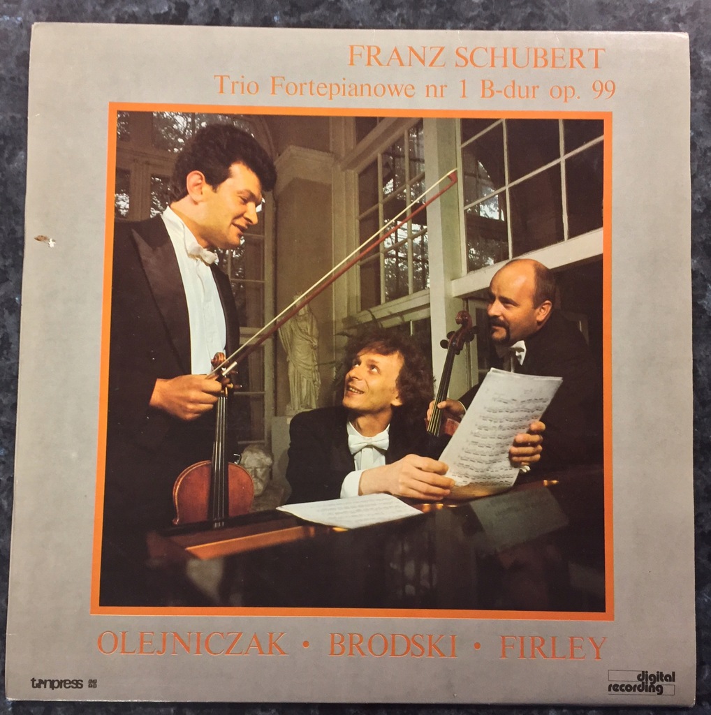 Schubert Trio Fortepianowe Nr. 1 Bdur op. 1 12608735980