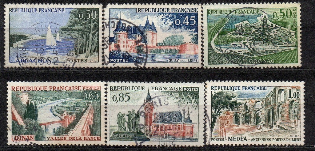 Francja-1961 Mi 1366-71