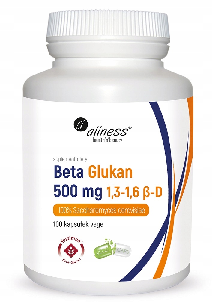 Aliness Beta Glukan 500 mg 100 kapsułek wegańskich