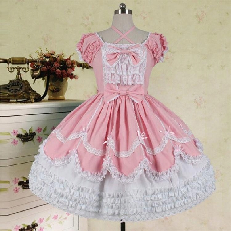 Japoński słodki Kawaii sukienka Lolita kobiety w s