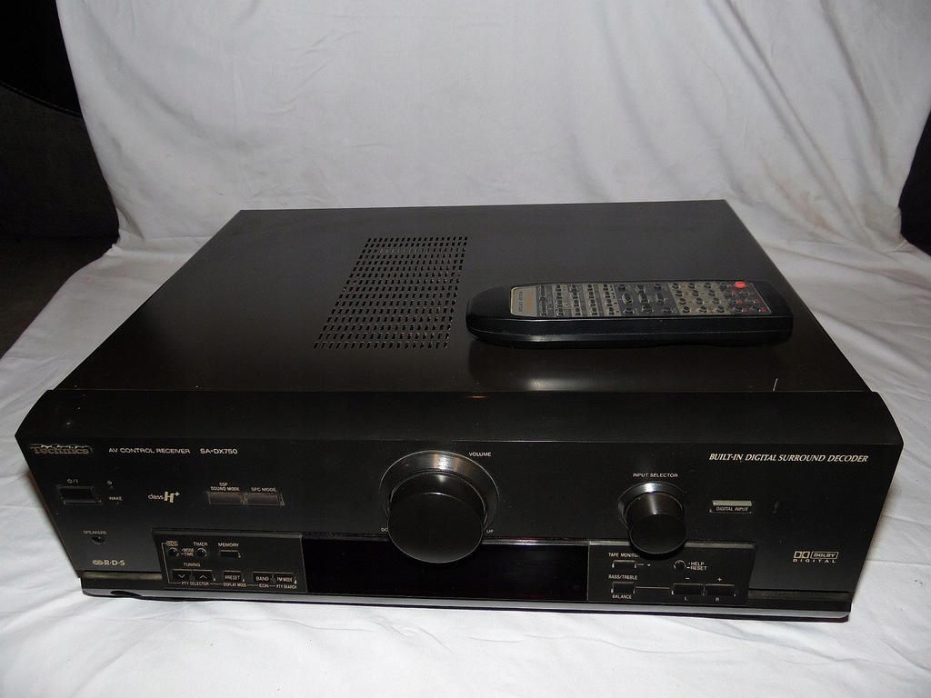 Amplituner Technics SA-DX750 RDS 5x80W pilot 5.1 wyyjście na subwoofer