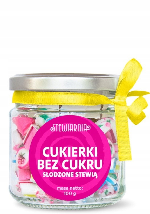 Cukierki w słoiczku bez cukru 100g