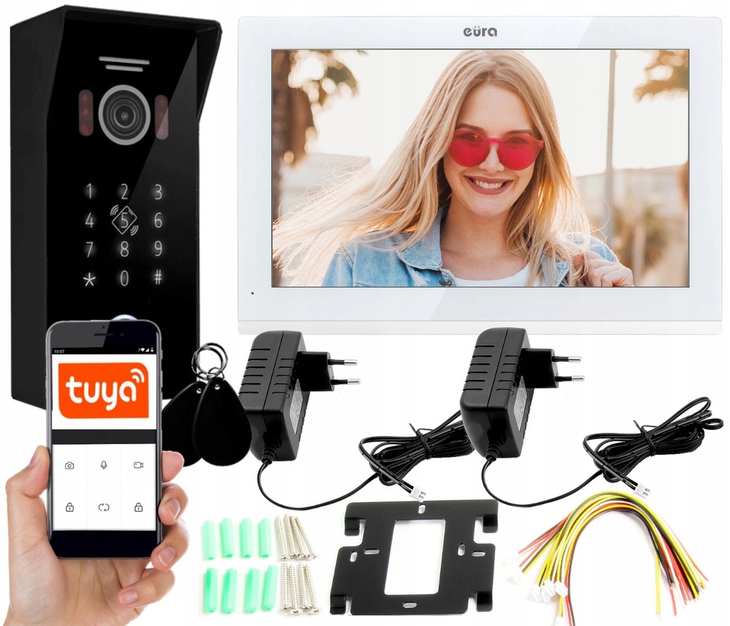 Wideodomofon Video Domofon WiFi Dotykowy Full HD - 11513815543 ...