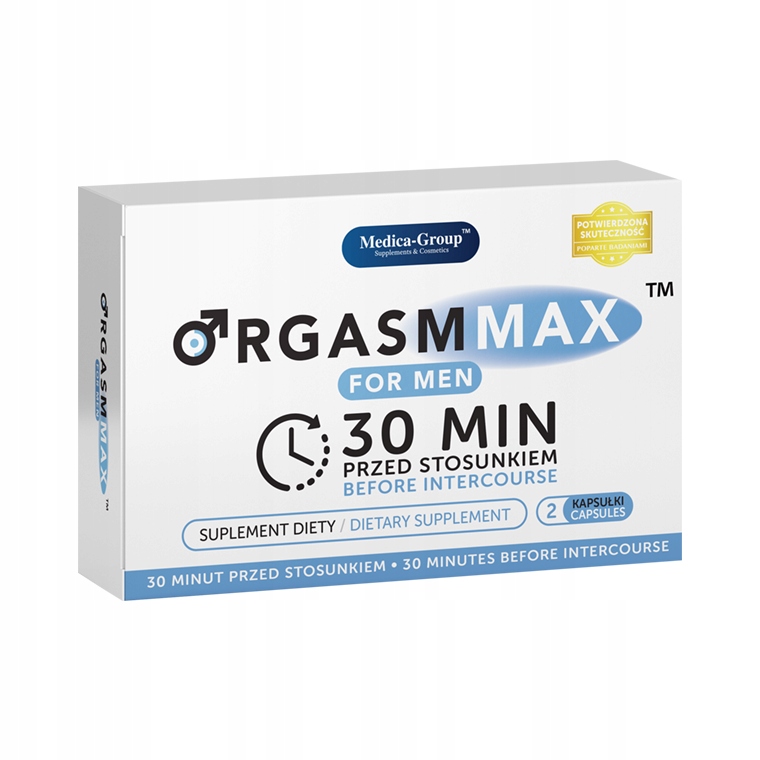 Orgasm Max MEN Kapsułki dłuższy seks erekcja 2 szt