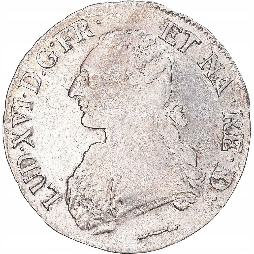 Moneta, Francja, Louis XVI, Écu de Béarn aux branc