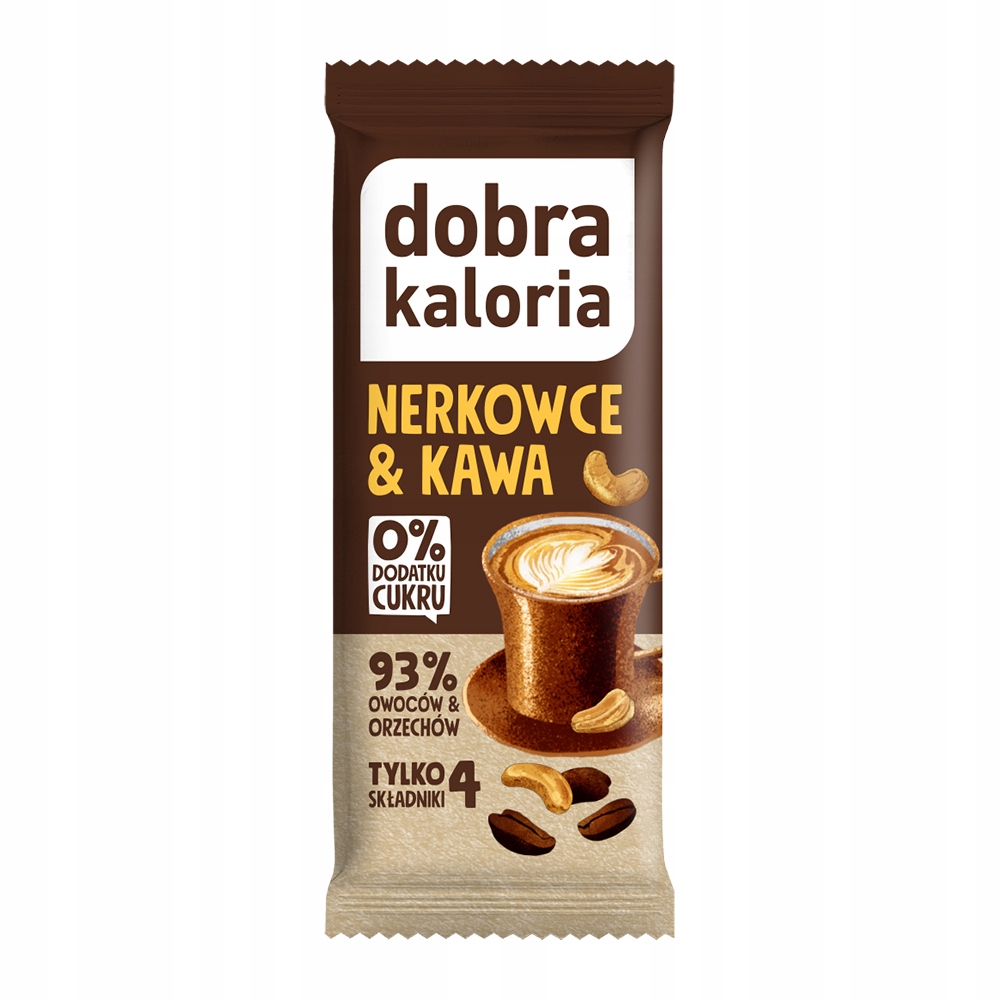 Baton Nerkowce i Kawa bez dodatku cukru 35 g