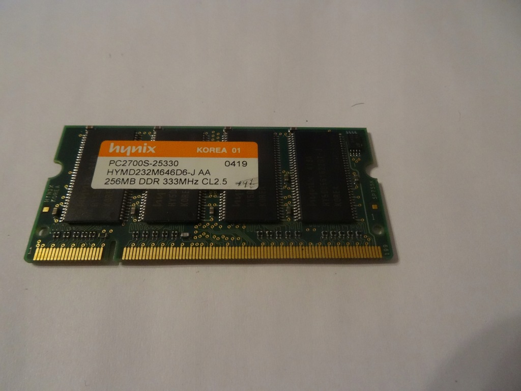 HYNIX PC2700S-25330 256MB SO-DIMM 333 MHZ CL2.5