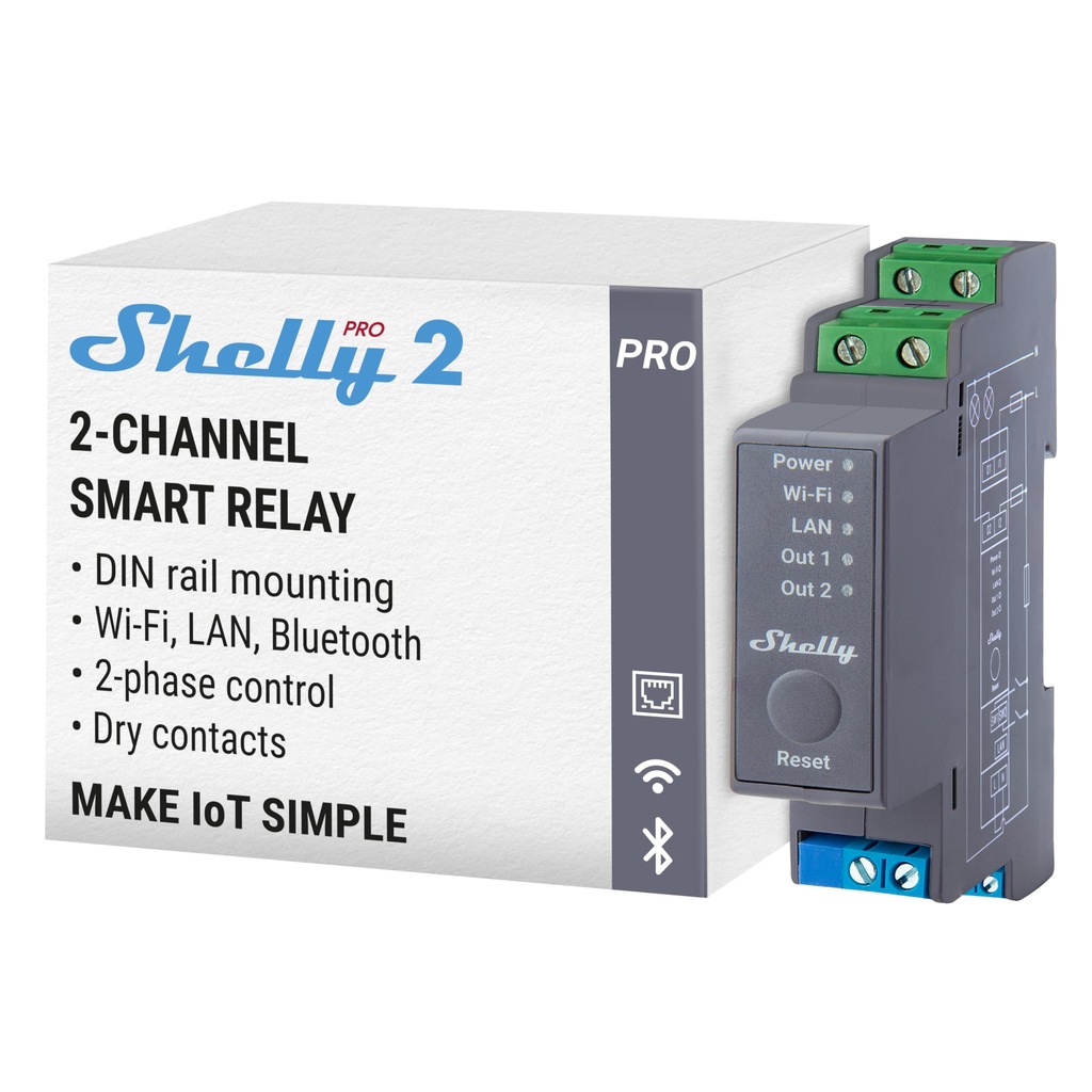 STEROWNIK SHELLY PRO 2 WIFI