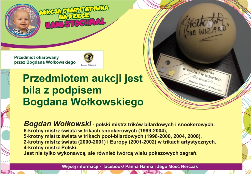 BILA Z AUTOGRAFEM BOGDANA WOŁKOWSKIEGO